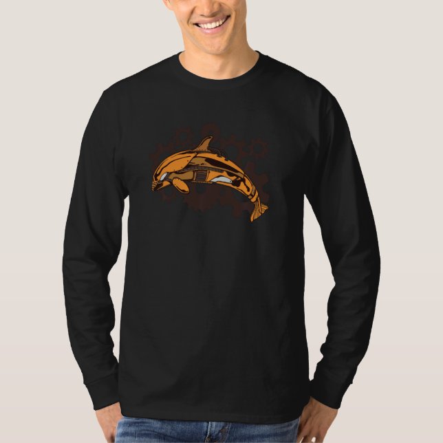 Whale underwater world ocean Orca Pul Hoodie T-Shirt (Vorderseite)