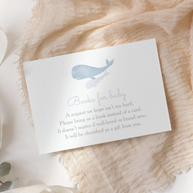 Whale unter dem Meer Baby Shower Books for Baby Begleitkarte (Von Creator hochgeladen)