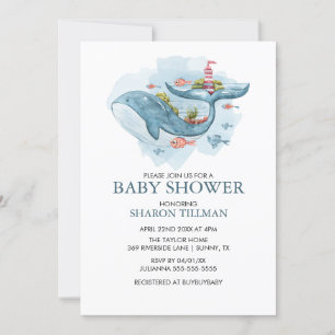 Whale unter der Baby-Dusche von Sea Boy Einladung