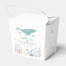 Whale unter der Sea Baby Dusche Danke Geschenkschachtel