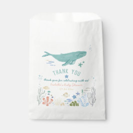 Whale unter der Sea Baby Dusche Danke Geschenktütchen