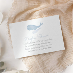 Whale unter der Sea Baby Shower Dusche Begleitkarte
