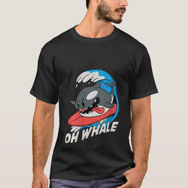 Whale V Neck T-Shirt (Vorderseite)