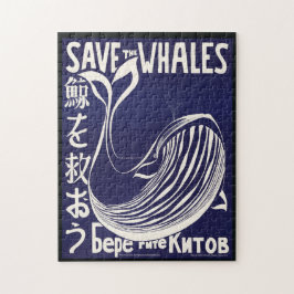 Whale Vintag Art Cool Historische Fotos Reisen Puzzle