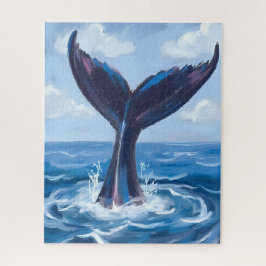 Whale Watching | Blue Ocean Watercolor Puzzle