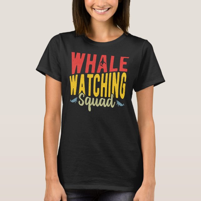Whale Watching Squad T-Shirt (Vorderseite)