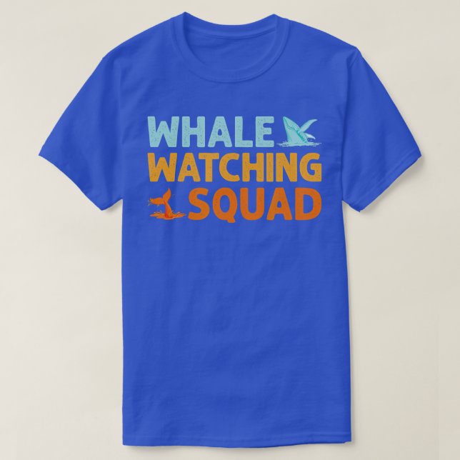 Whale Watching Squad Whale Lover T-Shirt (Design vorne)