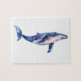 Whale Watercolor Puzzle