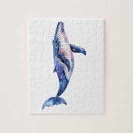 Whale Watercolor Puzzle