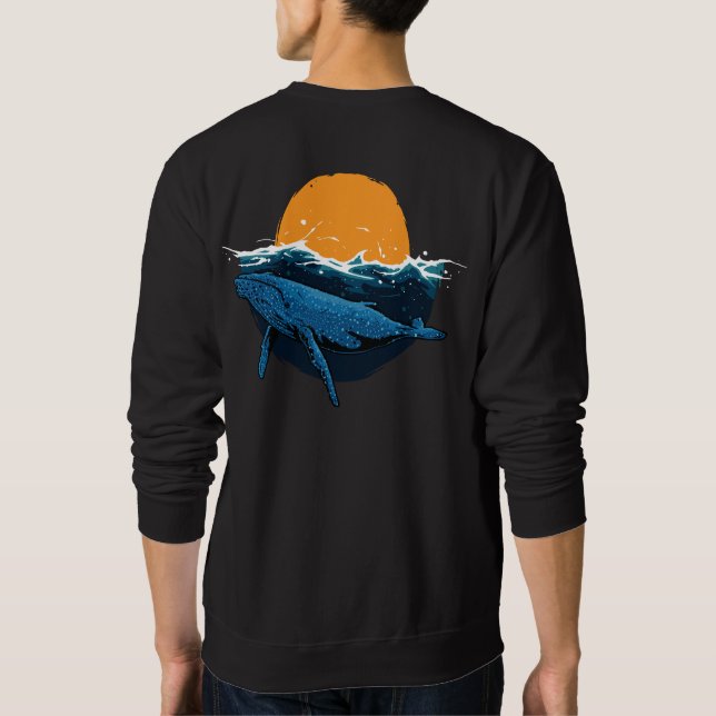 Whale Wave Sweatshirt (Rückseite)