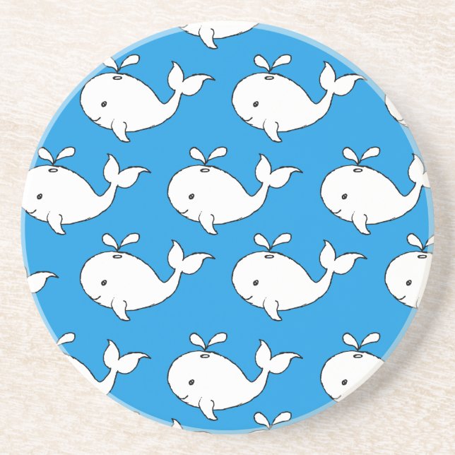 Whale Whale-Cartoon Untersetzer (Vorne)