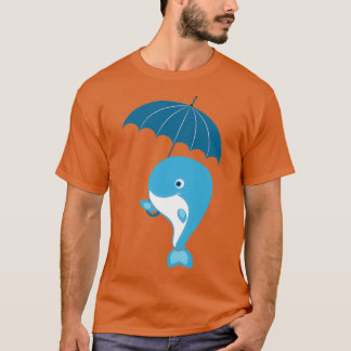 Whale Whale Holding a Umbrella T-Shirt