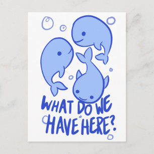Whale Whale Was haben wir hier? Postkarte