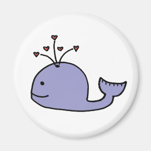 Whale Whimsical Cartoon Magnet