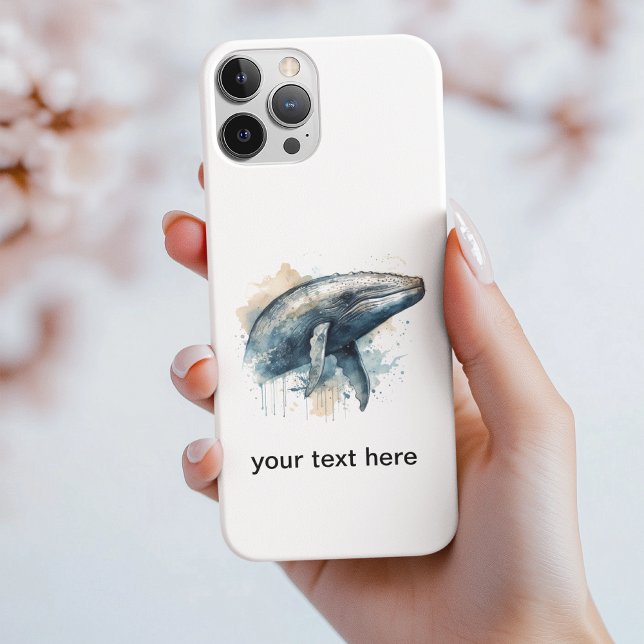 Whale Wonder für Wasserfarben, kundenspezifisch Case-Mate iPhone Hülle (Von Creator hochgeladen)