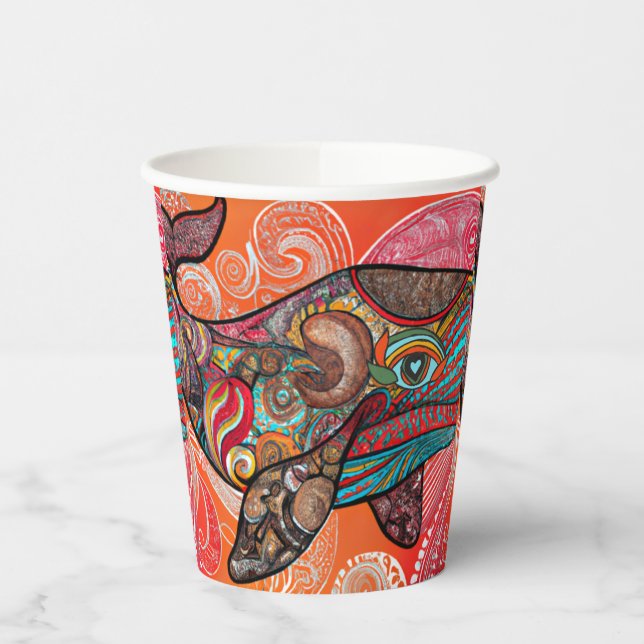 Whale Wow Pappbecher (Links)