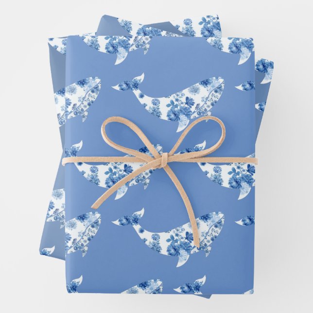Whale-Wrapping Sheets Geschenkpapier Set (Beispiel)