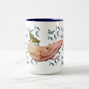 Whale Zweifarbige Tasse
