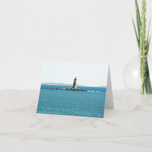 Whaleback Lighthouse Dankeskarte (Vorderseite)