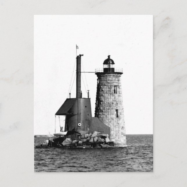 Whaleback Lighthouse Postkarte (Vorderseite)