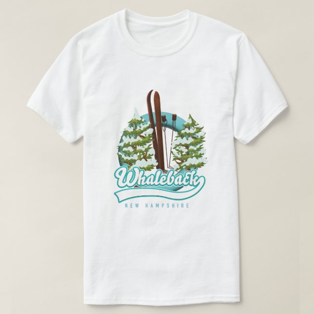 Whaleback New Hampshire Retro-Logo T-Shirt (Design vorne)