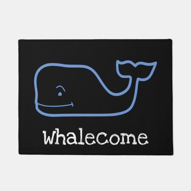 Whalecome Whale Door Mat Fußmatte (Vorderseite)