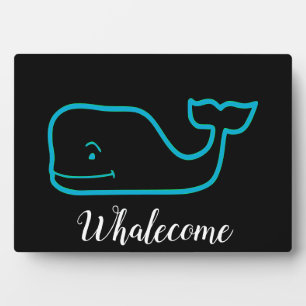 Whalecome Whale Fotoplatte