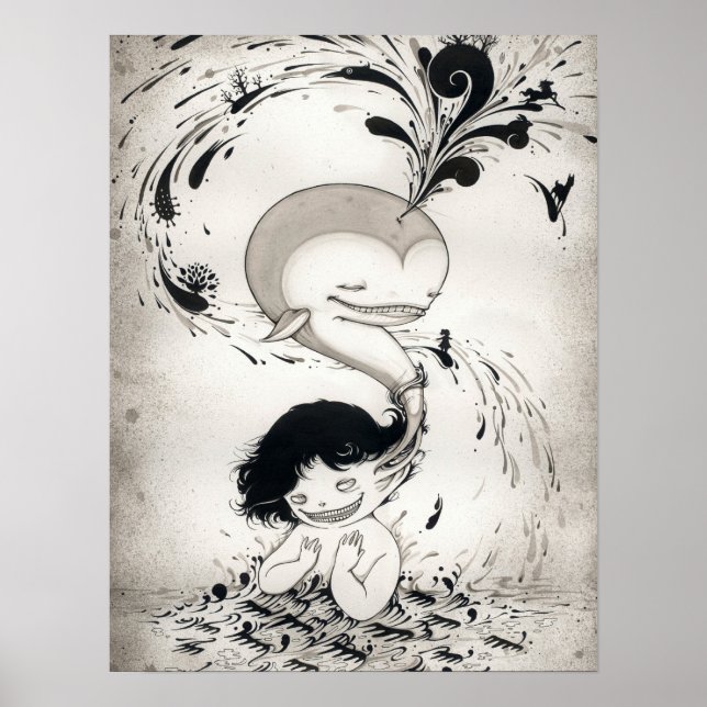 "Whaleless" Yan Wei | 闫 威 Poster (Vorne)