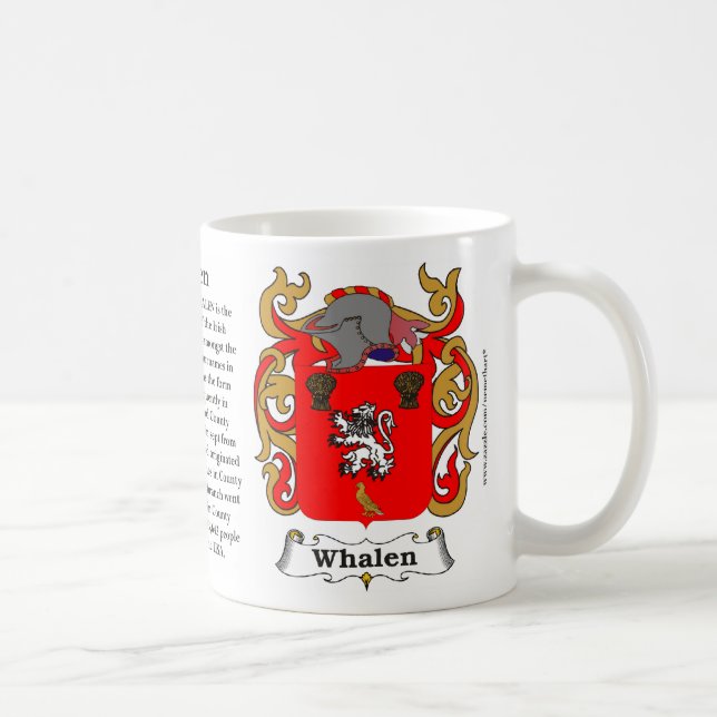 Whalen Familien-Wappen Tasse (Rechts)