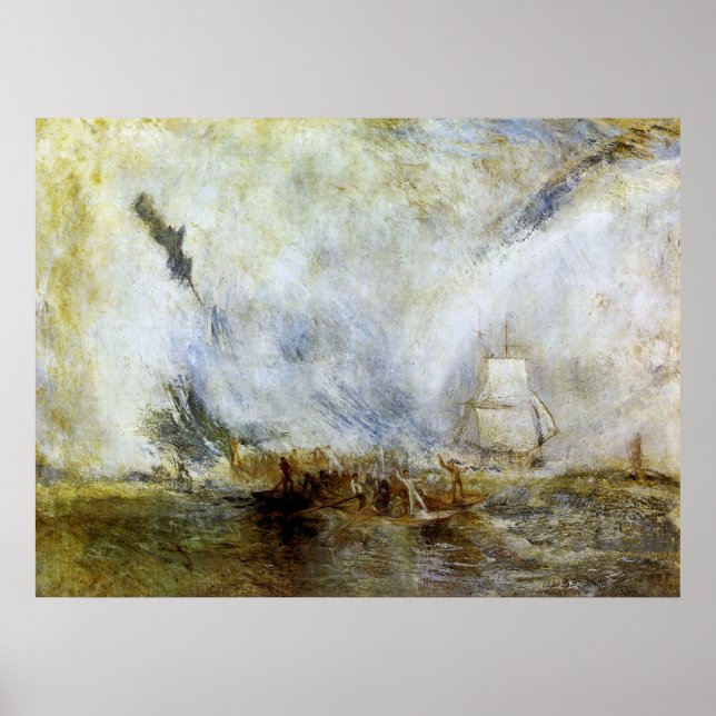 Whalers von Joseph Mallord Turner Poster (Vorne)