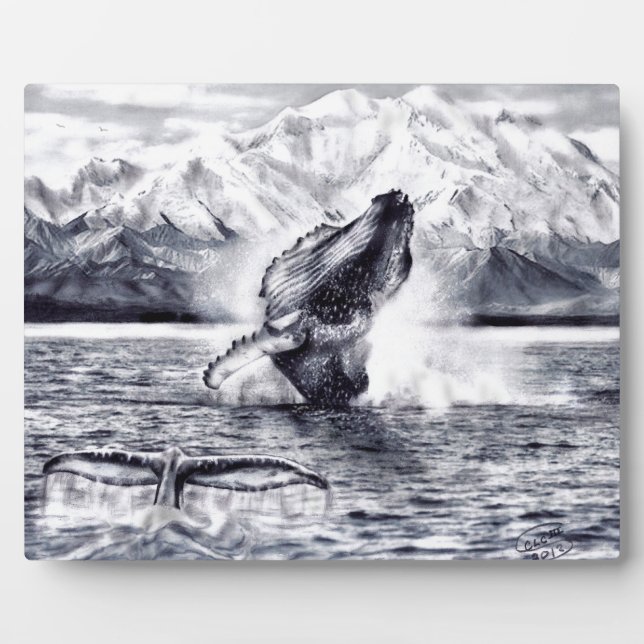 Whales Plaque Fotoplatte (Vorderseite)