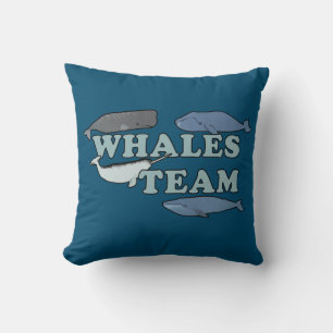 Whales Team Environmental Whale Lover Kissen