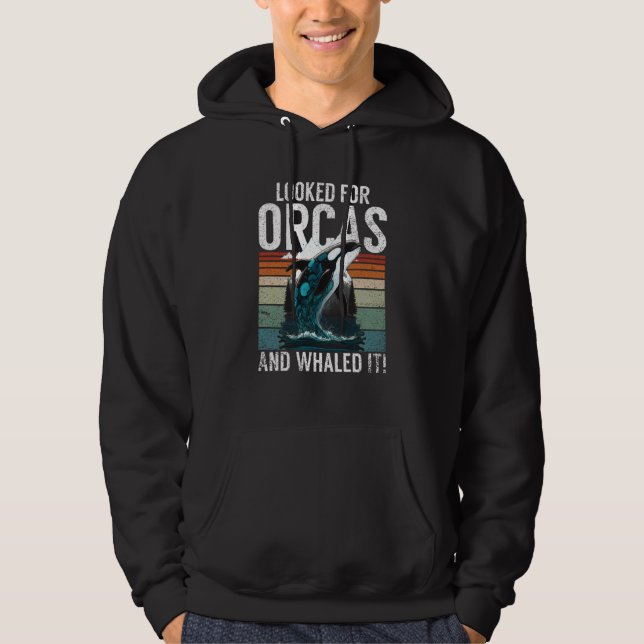 Whales Watch Dolphin Pottwhal  Saying Orca Whale   Hoodie (Vorderseite)