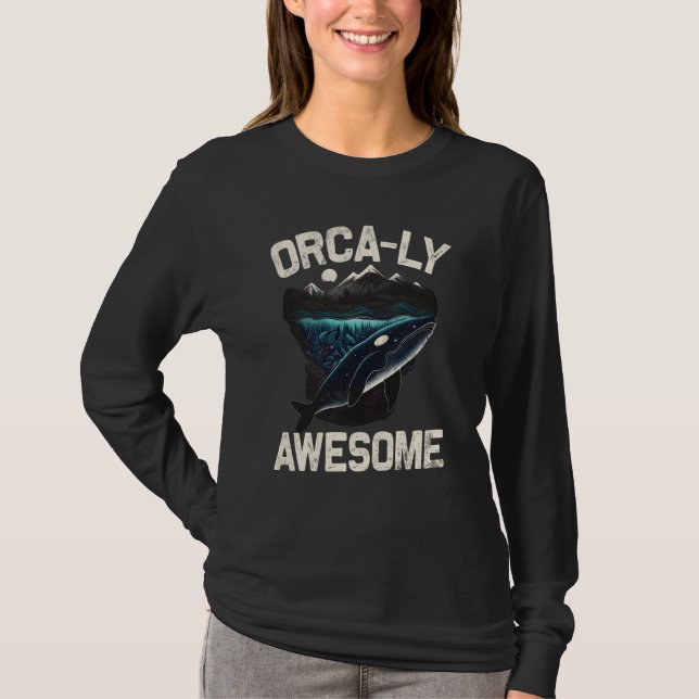 Whales Watch Dolphin Pottwhal  Saying Orca Whale   T-Shirt (Vorderseite)