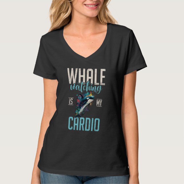 Whales Watch Dolphin Pottwhal  Saying Orca Whale   T-Shirt (Vorderseite)