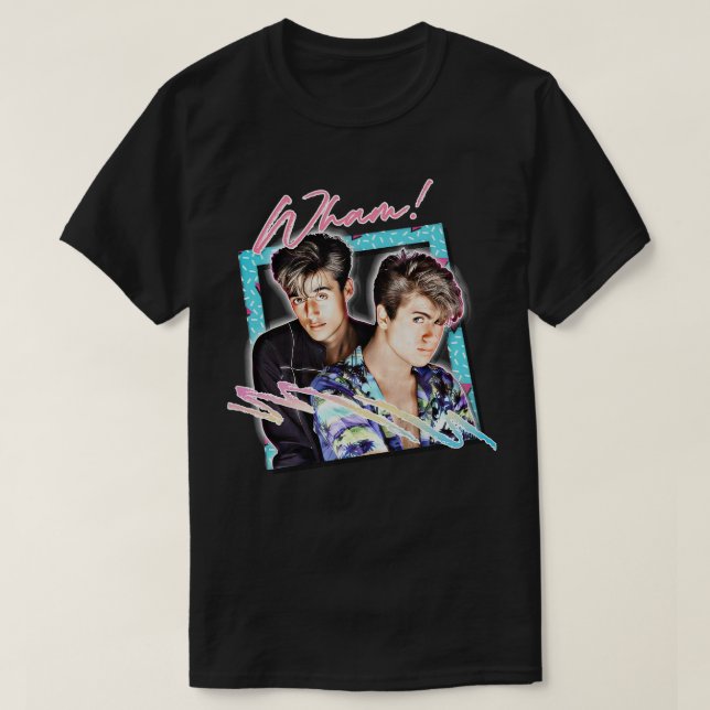 Wham 80er Vintag Style Design T-Shirt (Design vorne)