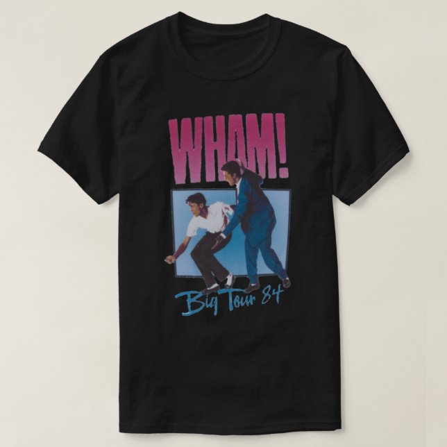 Wham! Big Tour &x27;84 Klassischer T - Shirt (Design vorne)