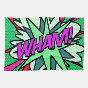 WHAM Comic-Book Cool Modern Geschirrtuch