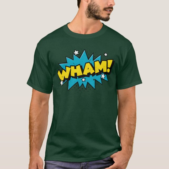 Wham Comic Bubble funny T-Shirt (Vorderseite)