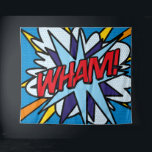 WHAM Cool Comic Book Pop Art Typografie Wandteppich<br><div class="desc">Ein lustiges,  cooles und trendiges Retro-Comic Buch Pop Art Design,  das die Wanne,  zap,  pow in jedem Superhelden Tag. Entwickelt von Thisisnotme©</div>