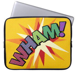 WHAM Fun Retro Comic Pop Kunst Laptopschutzhülle