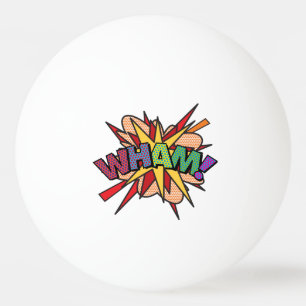 WHAM Funny Modern Cooles Comic Book Tischtennisball