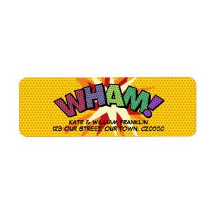WHAM Lustige Retro-Comic-Book-Pop-Art