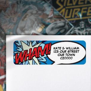 WHAM Lustige Retro-Comic-Book-Pop-Art-Adresse