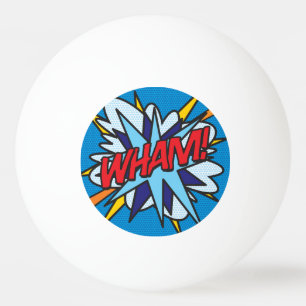 WHAM Lustiges Comic-Heft Cool Modern Tischtennisball