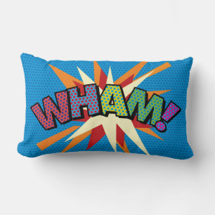 WHAM ZAP Funny Modern Modernes Cooles Comic Pop Ku Lendenkissen