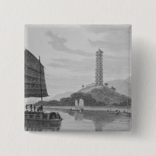 Whampoa Pagode, 1810 Button (Vorderseite)