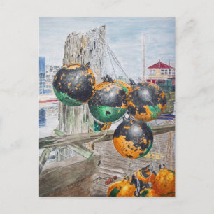 Wharf Bumpers Artwork Postkarte