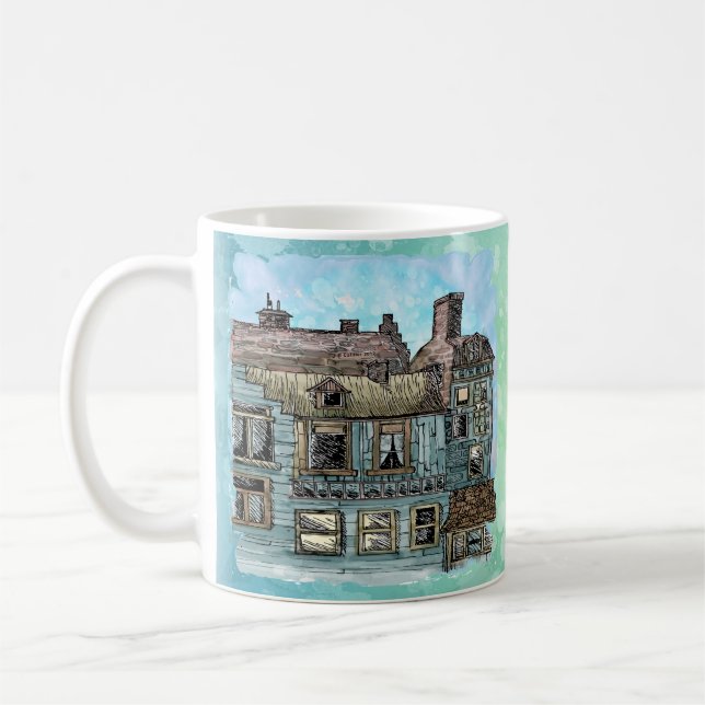 Wharf Szene 2 Tasse (Links)
