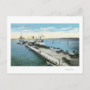 Wharf View im neuen Hafen Postkarte